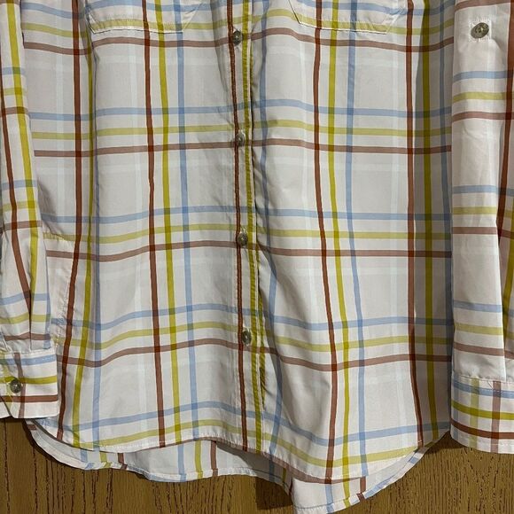 Eddie Bauer Women’s Multi Check Plaid Classic Fit Outdoor Button Down Shirt Sz-L - Picture 3 of 6